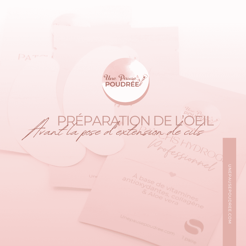 Préparation de l'oeil avant la pose d'extensions de cils