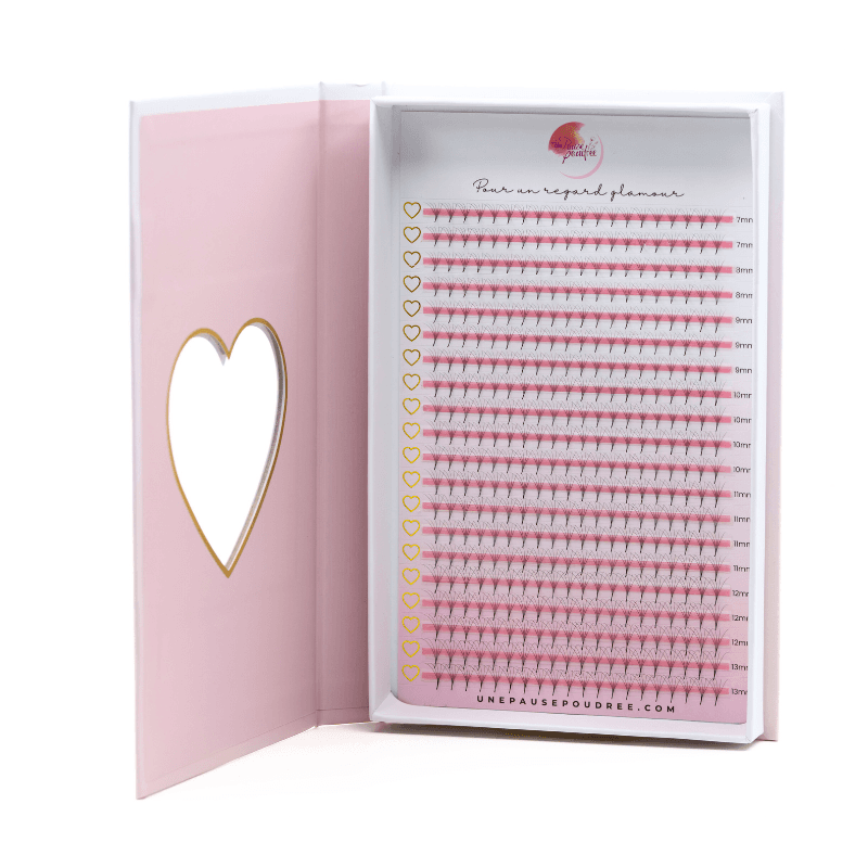 BOITE MIXTE XXL 400 BOUQUETS PREFAITS RANGES 5D 0.07 C / CC 7,8,9,10,11,12,13,14mm et 7-13 mixt