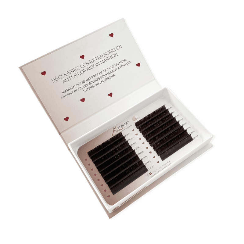 CILS MARRONS FONCÉ EN AUTOFLORAISON 0.07 C DU 6 AU 14MM
